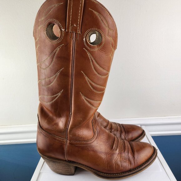 Acme Men\'s Tan Cowboy Boots Size 8D USA main image 8